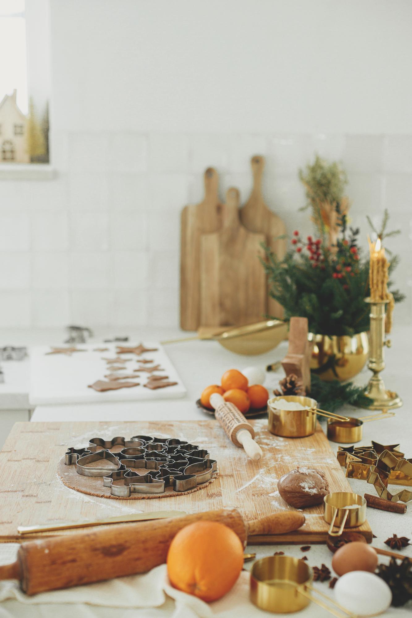 Warm interior of culinary workshop